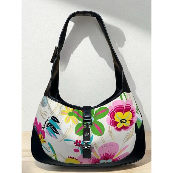 Vintage Gucci 001 – 3306 Flora Jackie Hobo Bag - Picture 1 of 16